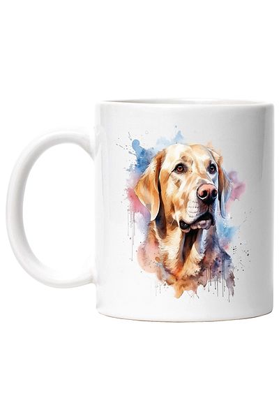StoryGift Romania Cana Cu Labrador, Caine De Rasa, Watercolor, Ilustratie, Multicolor 330 Ml, Cera, Cu ,stg