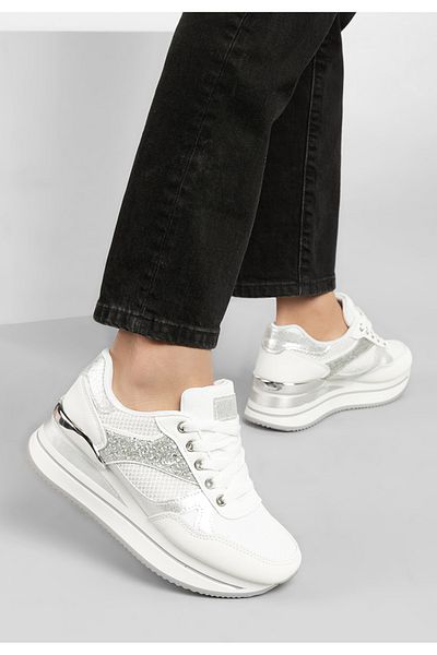 B T Shoes Sneakers Cu Platformă Camora Albi