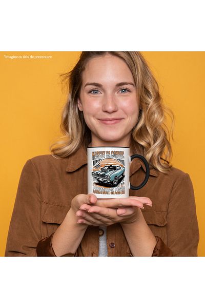 StoryGift Romania Mug built to win born to drive car wins speed, 330ml, Ceramic, Cu