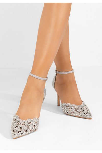 B T Shoes Pantofi Stiletto Kasey Argintii