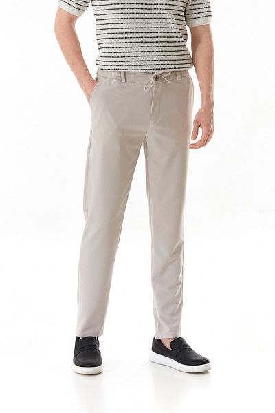 Fulla Moda Zippered Jogger Pants with Tie Waist