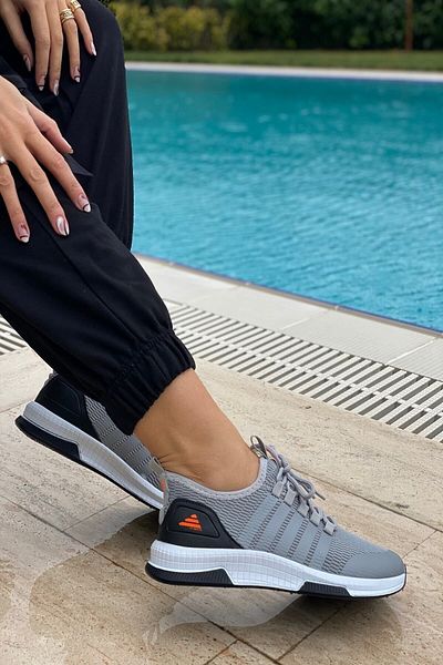 İnan Ayakkabı UNISEX GRAY KNITWEAR SNEAKER SPORTS SHOE 21İ5120