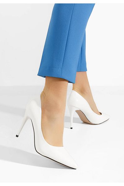 B T Shoes White Donia V2 Stiletto Shoes