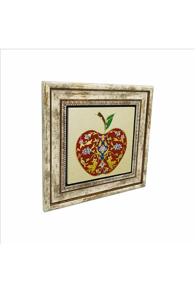 Sadrazam Apple Pattern Printed Natural Stone Table (25 X 25 Kd-6)