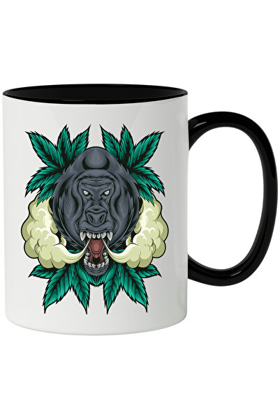 StoryGift Romania Cana Cu Gorila, Fum, Plante, Frunze, Animal, Multicolor 330...