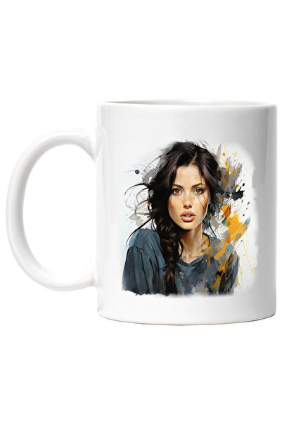 StoryGift Romania Cana Cu Angelina Jolie, Actrita Celebra, Artist, Hollywood,, Multicolor 330 Ml, , Cu ,stg