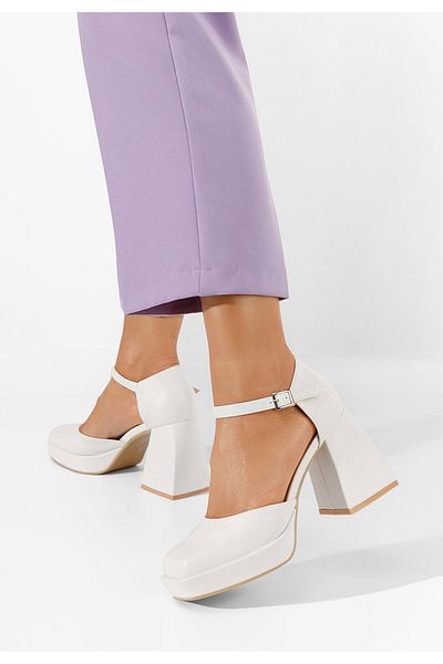 B T Shoes Pantofi Cu Toc Gros Monsa Albi