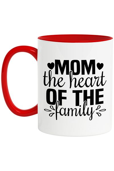StoryGift Romania Mug for a much loved mother who represents the heart of a family - little heart, With