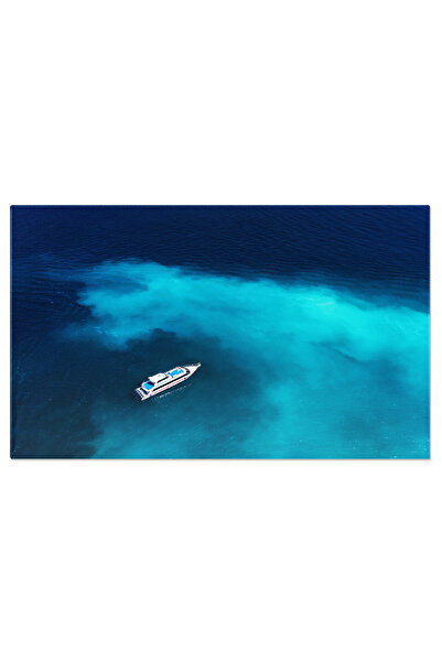 StoryGift Romania Tablou Canvas Barca Rapida La Marea Din Bali, Indonezia Aer...