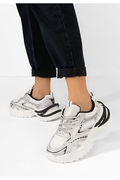 B T Shoes Sneakers Dama Keely Argintii