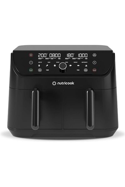Nutricook مقلاة هوائية Duo Vision بقوة 2400 واط و12 برنامجًا وسعة 8.5 لتر