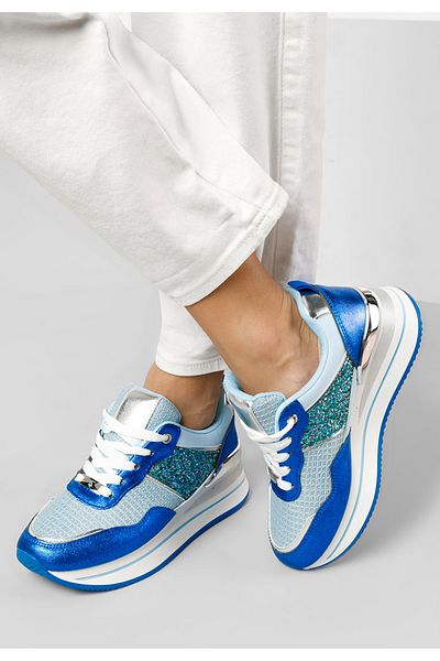 B T Shoes Sneakers Cu Platformă Hanifa Albastri