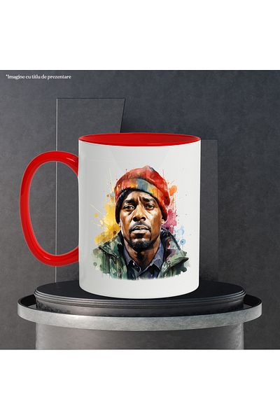 StoryGift Romania Mug With Nate Dogg, Celebrity, Rapper, Musical Artist, Multicolor 330 ml, Ceram, With ,STG.