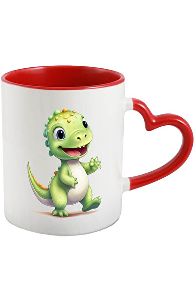 StoryGift Romania Cana Cu Un Dinozaur Verde | Ilustratie | Fericit | Vesel | ...
