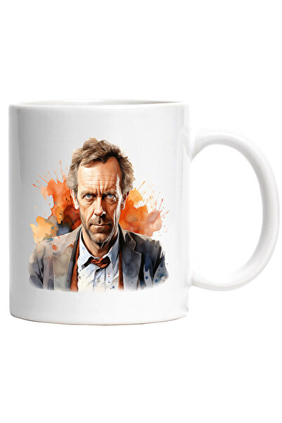 StoryGift Romania Cana Cu Doctor House, Serial Tv, Personaj, Medicina, Multicolor 330 Ml, Ceramica, Cu ,stg