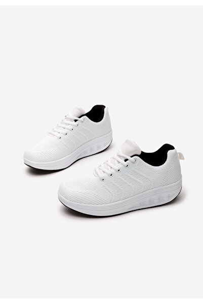 B T Shoes Bílé dámské tenisky Ivary