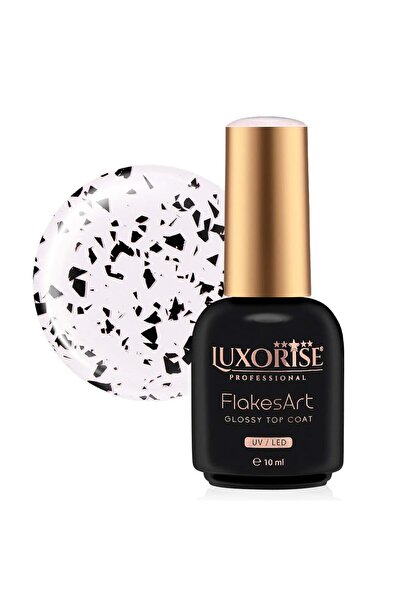 LUXORISE Τελικό χρώμα - FlakesArt Shine Noir Elegance 10ml