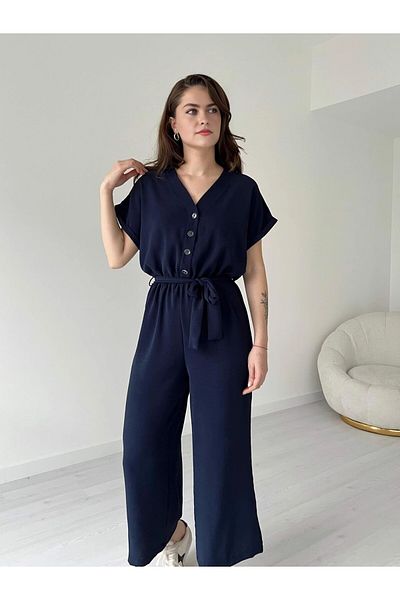 DKS Jumpsuit - Dark blue - Relaxed fit