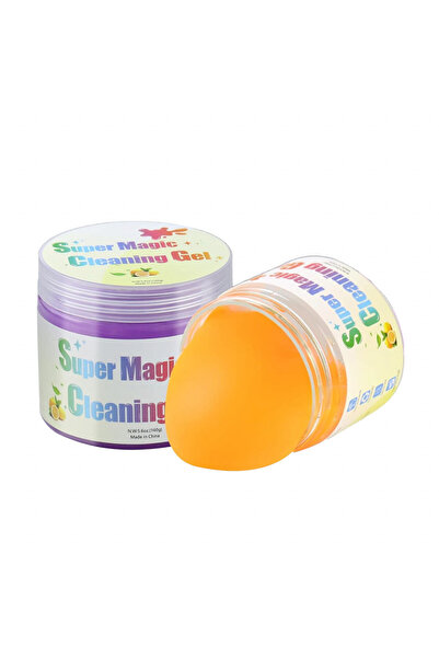 Karll Set de 2 tuburi de slime pentru curățarea tastaturii, portocaliu/violet...