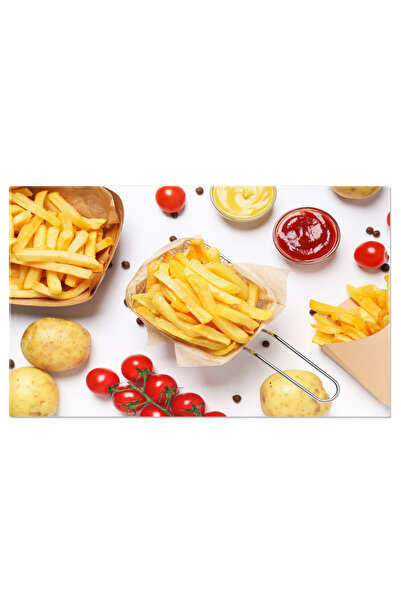 StoryGift Romania Tablou Canvas Gusturi De Junk Food Cartofi Prajiti O Tenta ...