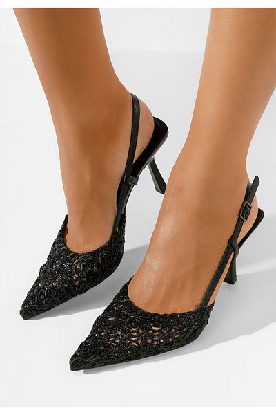 B T Shoes Pantofi Stiletto Slingback Azzie Negri