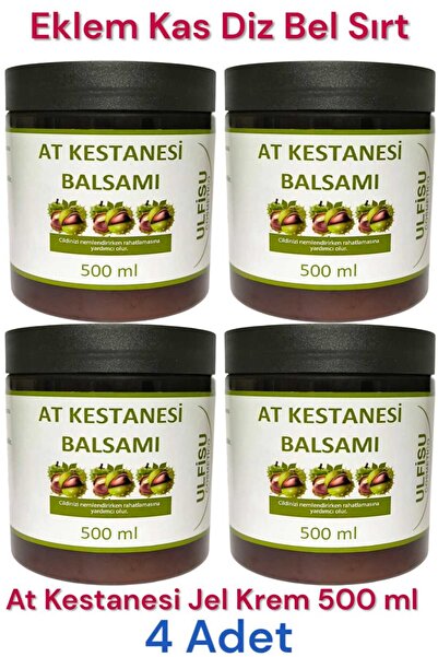 ULFİSU COSMETİCO Horse Chestnut Gel Cream 500 ml 4 Pieces / Horse Chestnut Ba...