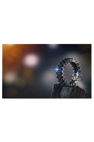 StoryGift Romania Tablou Canvas Bijuterie Eterna Inel Stralucitor Cu Diamant,...