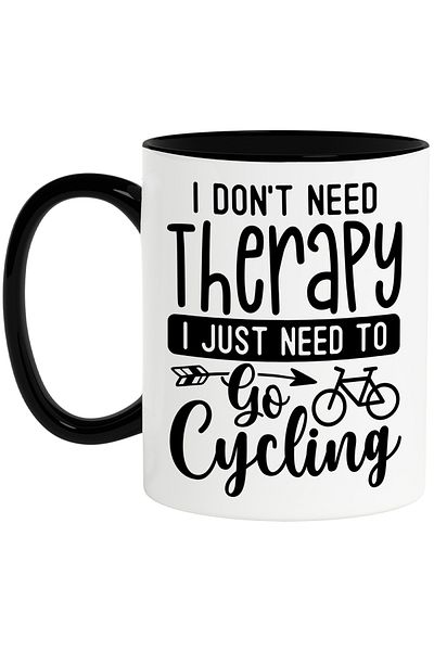 StoryGift Romania Mug for cycling enthusiasts who don't need therapy, but a ride, With