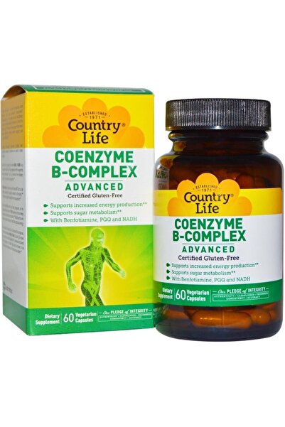 COUNTRY LIFE مركب الإنزيم المساعد ب المتقدم، 60 قرصًا