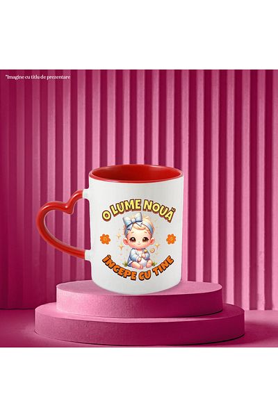 StoryGift Romania Mug A new world begins with you, baby, newborn, family, 330ml, Ceramic with M, With, STG