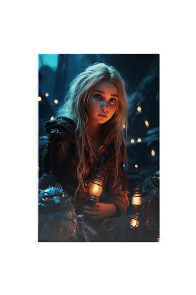 StoryGift Romania Tablou Canvas: Portretul Personajului Astrid Hofferson - Cum Sa Iti Antrenezi Dragonul Obiecte