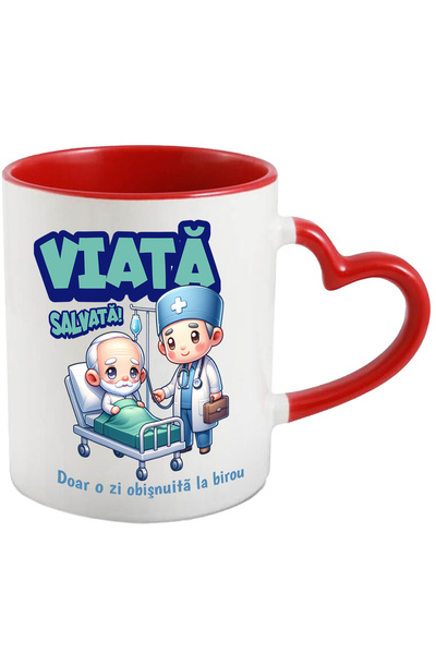 StoryGift Romania Cana Barbat Doctor Cu Batran Pacient Text Viata Salvata Doar O Zi Obisnuita La B, Cu ,stg