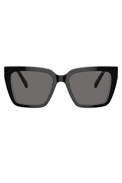 Swarovski Ochelari de soare polarizați pentru femei Swarovski SK6013 101581 54, Plastic, Negru, 54 mm