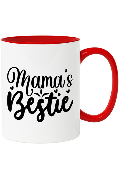 StoryGift Romania Cana Pentru Cea Mai Buna Prietena A Mamei Cu Maner Rosu, Cu...