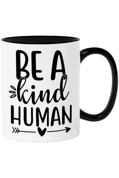 StoryGift Romania Cana Cu Inimioara Si Textul "be A Kind Human" - Fii Un Om B...