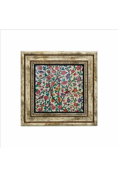 Sadrazam Persian Chinese (Sa'Di-Yi Shirazi Mausoleum) Printed Natural Stone Painting (25 X 25 Kd-66)