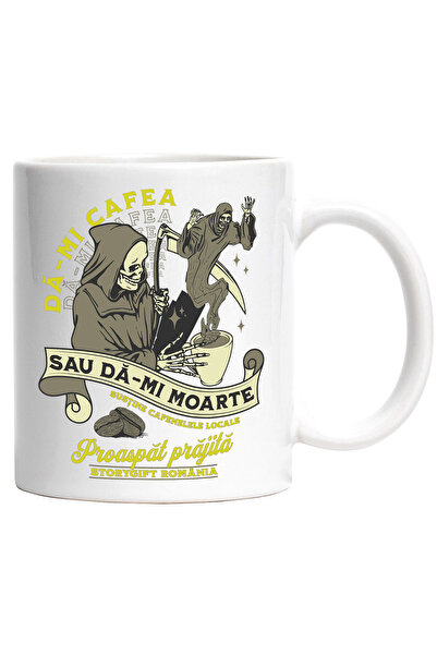 StoryGift Romania Cana Da-mi Cafea Sau Da-mi Moarte Energie Dimineata, 330ml,...