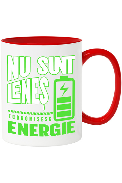 StoryGift Romania Cana Text Haios Nu Sunt Leneș. Sunt Pe Modul Eco, 330ml, Ce...