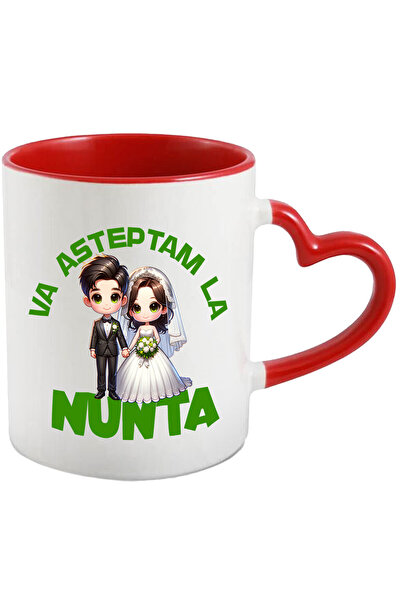 StoryGift Romania Cana Cu Femeie In Rochie De Mireasa Si Barbat Cuplu Text Va...