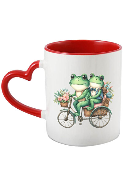 StoryGift Romania Cana Cu 2 Broaste Care Merg Cu Bicicleta | Ilustratie | Cos...