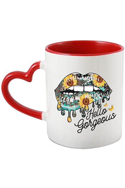 StoryGift Romania Cana Cu Mesajul "hello, Gorgeous", Ilustratie, Buna, Superb...