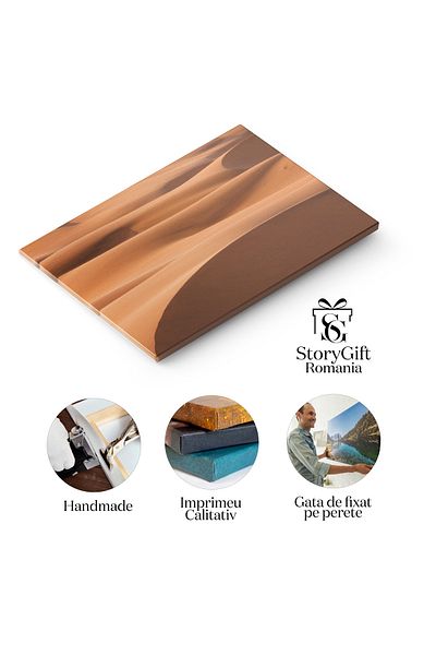 StoryGift Romania Tablou Canvas: Model Natural In Desertul Namib - Textura, Nisip, Abstract