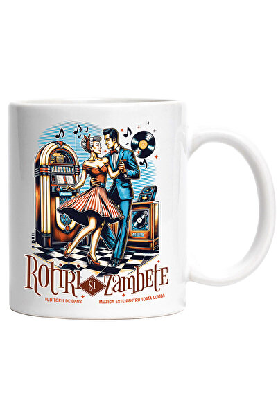 StoryGift Romania Cana Cuplu Dansand Muzica Retro Iubitorii De Petrecere, 330...