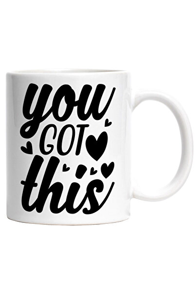 StoryGift Romania Cana Cu Inimioare Si Textul "you Got This" - Te Descurci Cu...