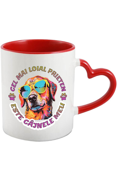 StoryGift Romania Cana Cane Cu Ochelarii De Soare, Cel Mai Loial Prieten Este...