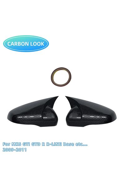 Choice Mk6 Carbon For Vw Volkswagen Golf 6 Mk6 Gti Gtd 2009-2013 Car Rearview Side Mirror Cover Wing Cap Ex