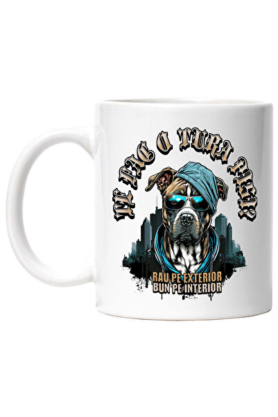 StoryGift Romania Cana Caine Gangster Te Fac O Tura Pisi, Animal, 330ml, Cera...