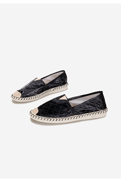 B T Shoes Černé dámské espadrilky Loretta