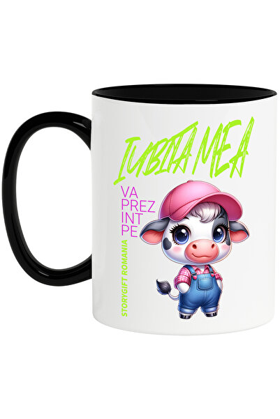 StoryGift Romania Cana Vaca Draguta Cu Sapca Text Haios Va Prezint Pe Iubita ...