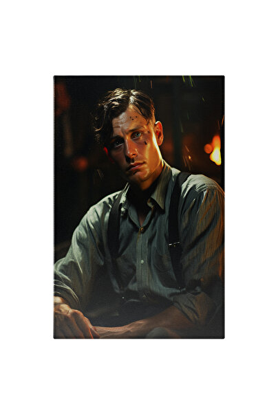 StoryGift Romania Tablou Canvas: Portret De Barbat - Tristete Dezamagire Pier...